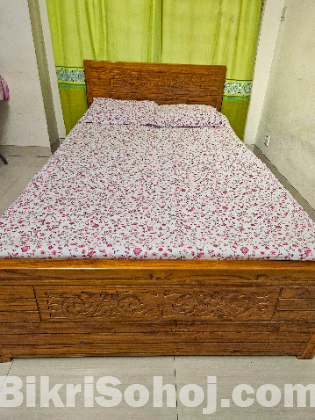 4ft*7ft Original Shegun Wood Bed with Mattress